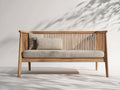 Banc de jardin-bois-185x78x82 cm-naturel-beige-style contemporain