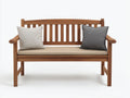 Banc de jardin-bois-128x60x90 cm-brun naturel-beige-style traditionnel