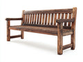 Banc de jardin-bois-160x63x90 cm-brun foncé-style traditionnel