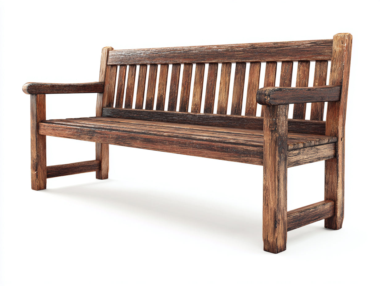 Banc de jardin-bois-160x63x90 cm-brun foncé-style traditionnel