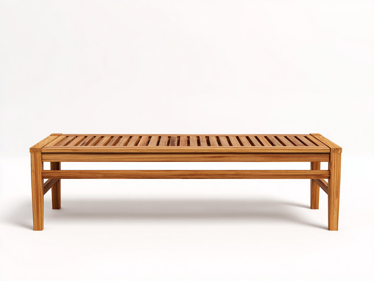 Banc de jardin-bois-180x45x45 cm-naturel-style classique