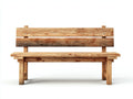 Banc de jardin-bois-140x55x82 cm-naturel vieilli-style rustique