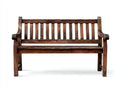Banc de jardin-bois-150x65x90 cm-brun vieilli-style rustique classique