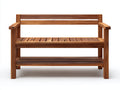 Banc de jardin-bois-125x55x85 cm-brun-style fonctionnel