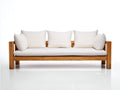 Canapé de jardin-bois-210x82x76 cm-naturel-crème-style minimaliste